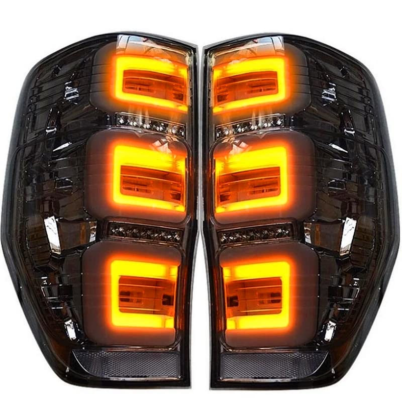 YONGYAO Feux Arrière Ramassage Lampe Voiture Clignotants Frein Éclairage Marche Arrière pour Ford Ranger T6 T7 XL XLT 2012-2019 - Paire