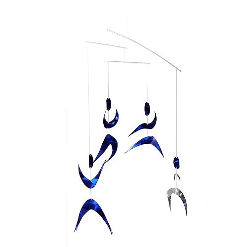 Miniatura 5 de Bailarines Montessori Montessori Classic Visual Mobile para reflectores de bebé y materiales de decoloración. Regalo de baby shower