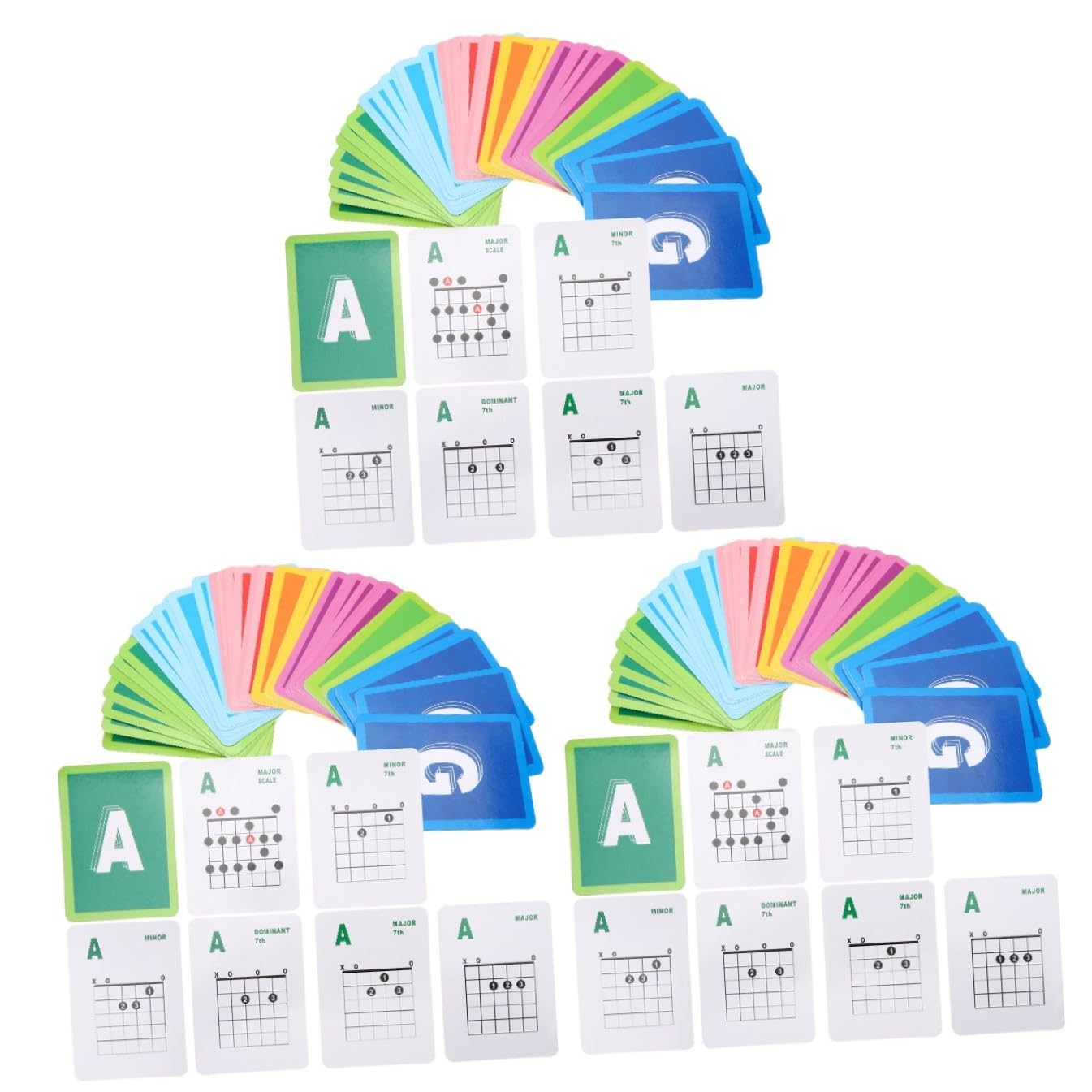 TOYANDONA 147piezas Carteles De Acordes De Guitarra Para Principiantes Guía Visual Para Guitarra Eléctrica Material Resistente y Duradero Para Aprender y Practicar Acordes Musicales