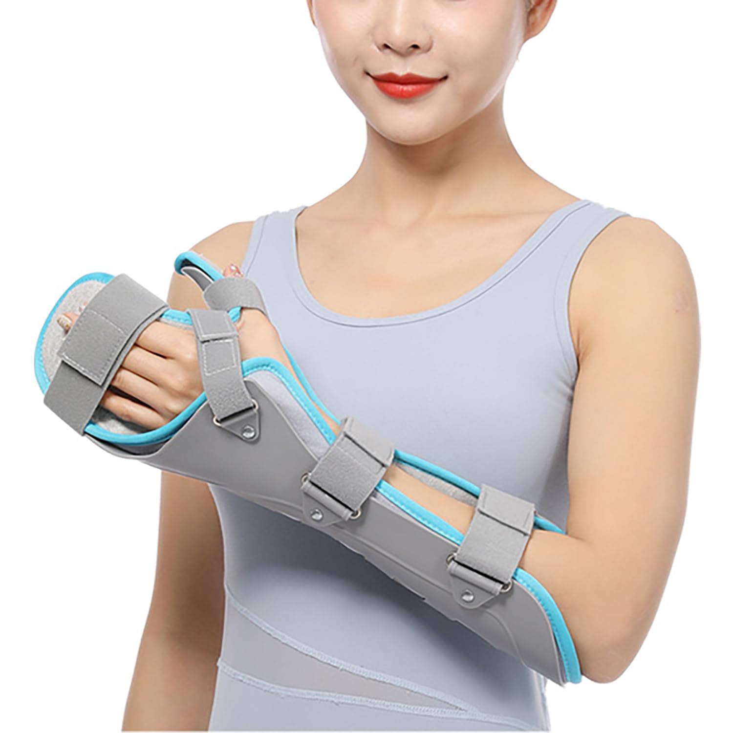 Ortesis Ajustable para Muñeca, Correa Fija para Fractura De Mano, Férula Hueca Rígida, Protección De 360°, Fijación por Presión, Fijación Externa para Fracturas O Lesiones De Tejidos Blandos