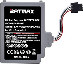 Batmax 2000mAh WUP-010 Replacement Battery for Nintendo Wii U Gamepad WUP-012, WUP-010