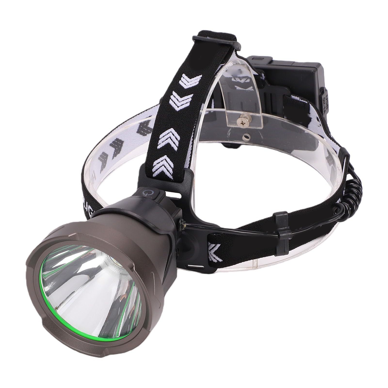 Lampada Frontale Ricaricabile a LED USB Sensore di Movimento Impermeabile Luminoso per Campeggio Escursionismo Pesca Avventure All'aria Aperta