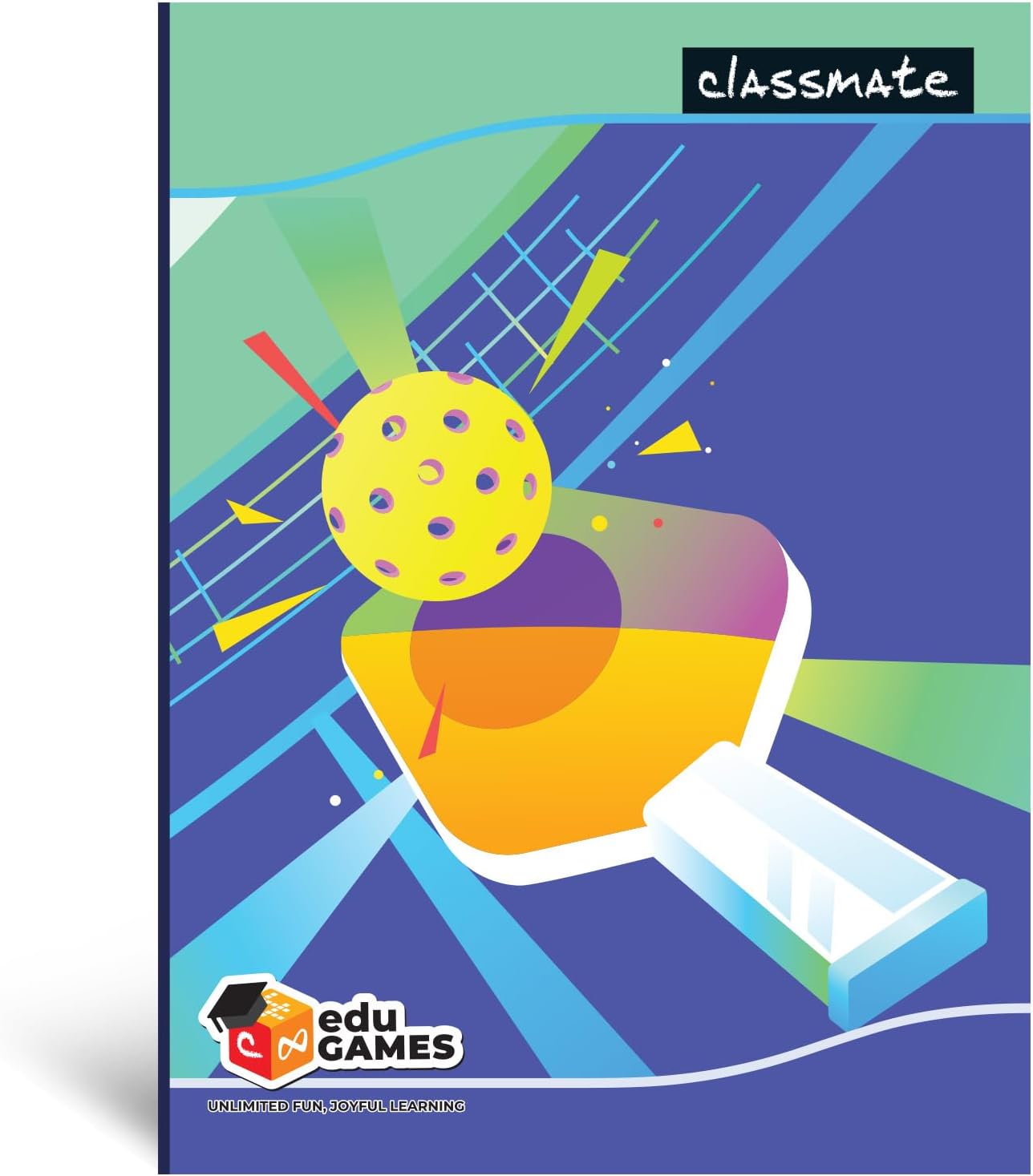 Notebook | 172 Pages | Unruled | 24.0cm x 18.0cm | Pack of 4 | Unruled Notebook for School Students, Multicolor