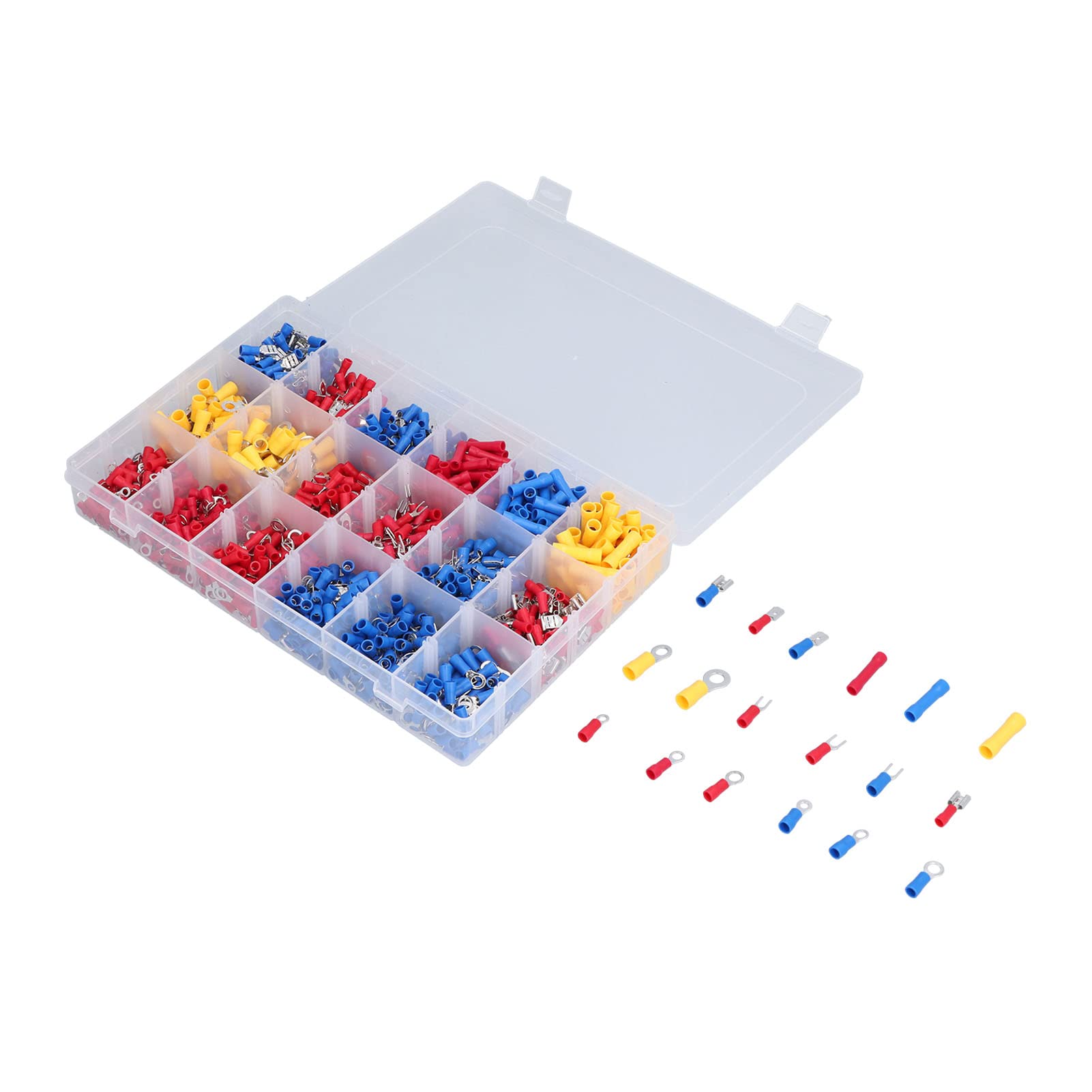 KKPLZZ Kit Terminales Eléctricos 1200 Piezas Cobre Aislamiento PVC
