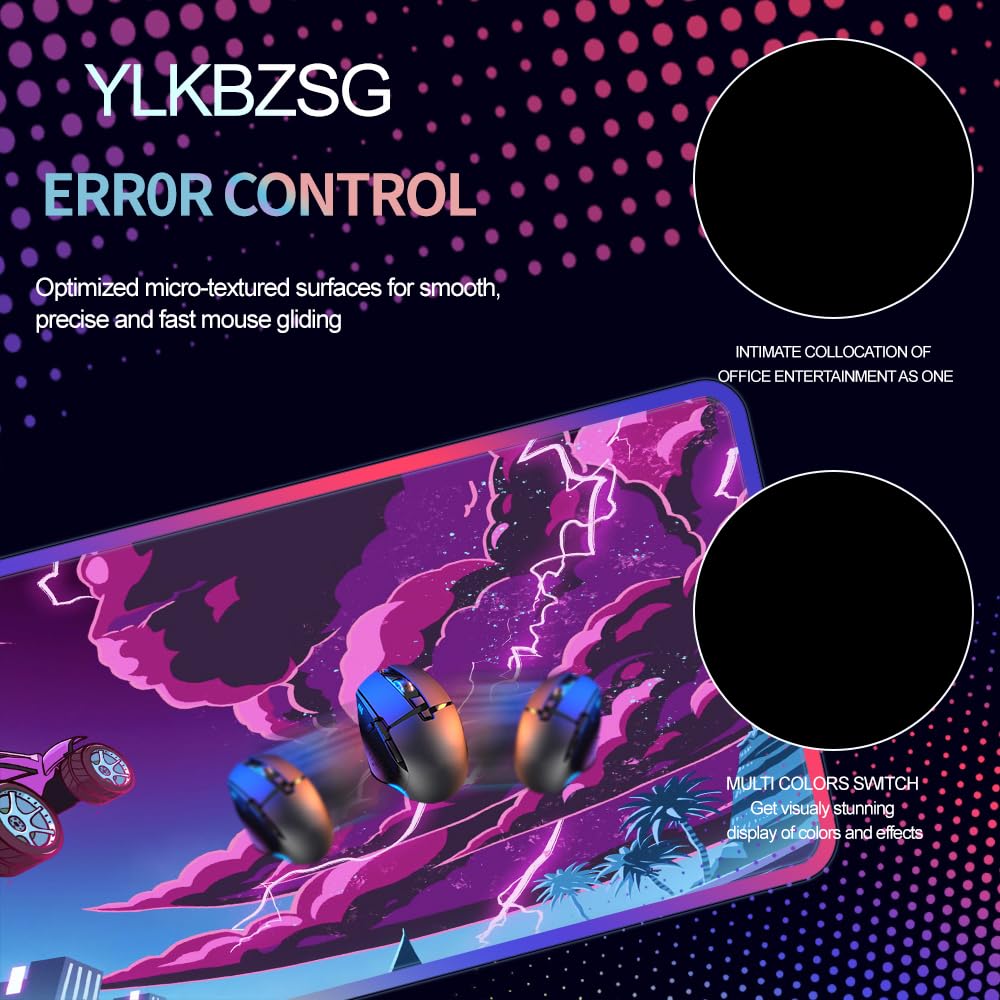 Amazon.co.jp: YLKBZSG RGB 大型ゲーミングマウスパッド アニメ