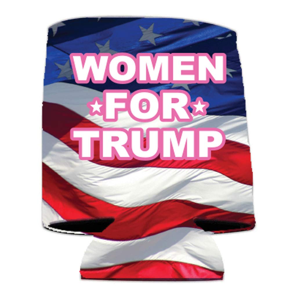 VictoryStore Women for Trump 2024 Yard Sign Pink Trump 2024 Can Cooler and Pink Trump 2024 Decal, Sign is Printed 2 Sided, Includes Stakes, 13454
