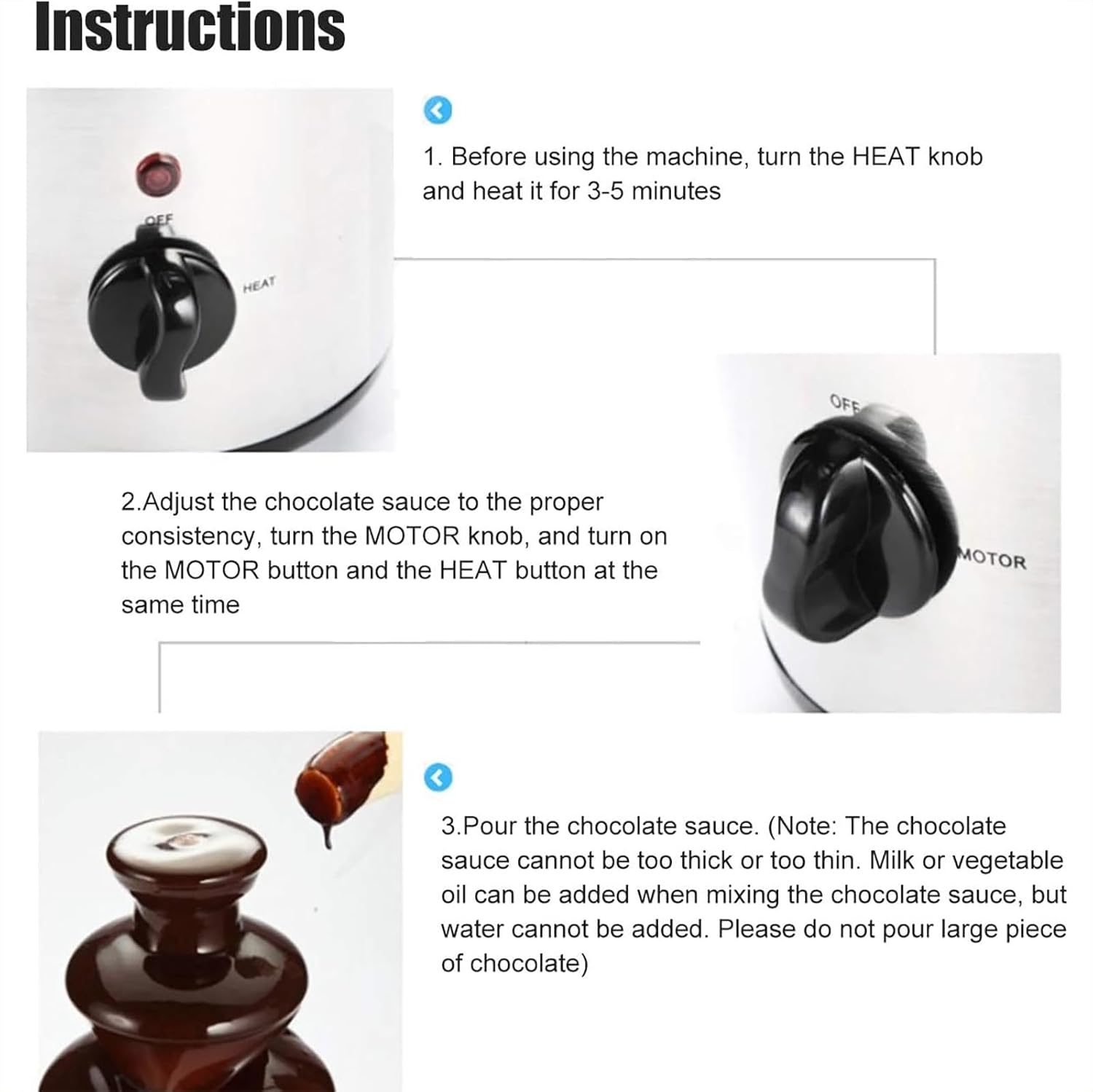 4 Tier Chocolate Fountain, Electric Melting Machine Chocolate Fondue Fountain with 4-Pound Capacity, Stainless Steel Cascading Heat Fondue for Chocolate Candy Butter Cheese