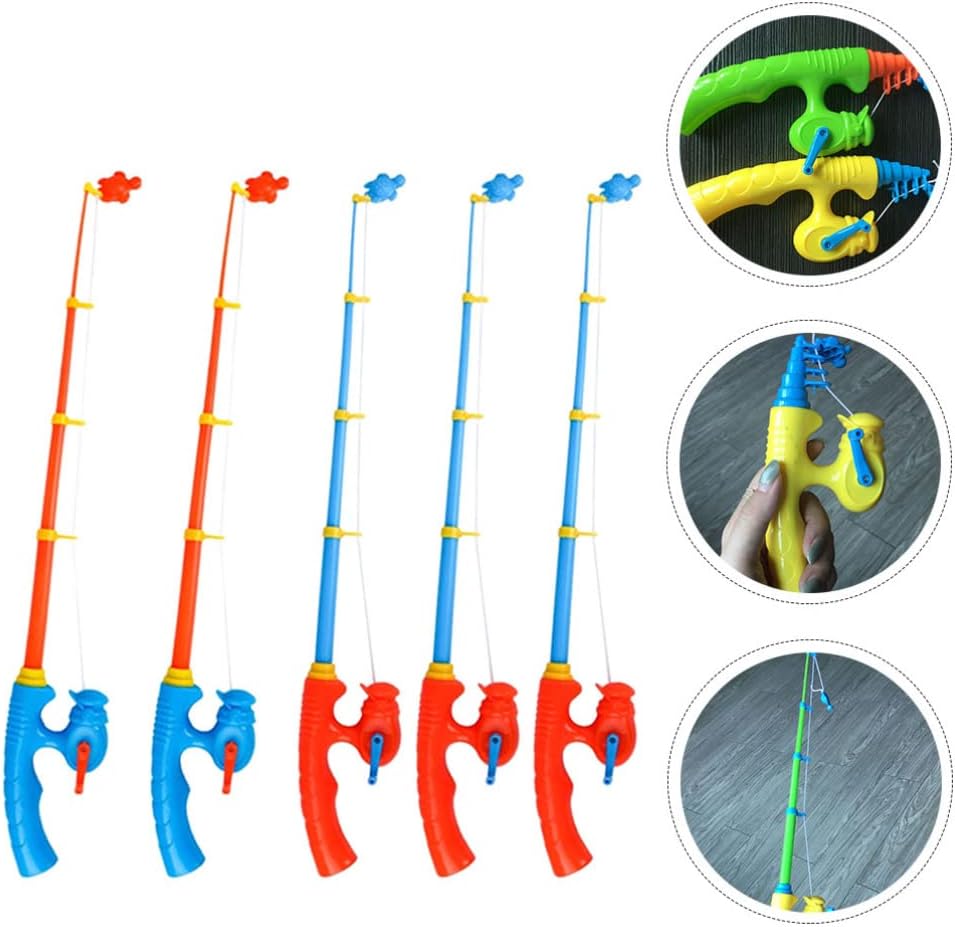 Zerodeko Kids Poles Set of 5 Toy Rods for Toddlers and Children Lightweight Portable Accessories for Hand-Eye Coordination and Early Education Play