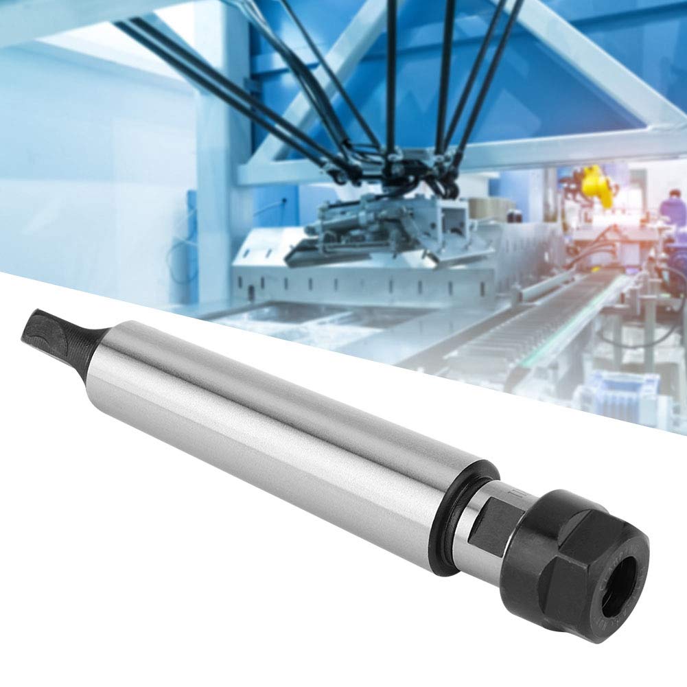 ER11 Collet Chuck Holder with Morse Taper Shank 0.0005 InchCarbon Steel Construction Straight Long Shank DIN6499B Standard Rugged (MTA2-ER11) - Image 4