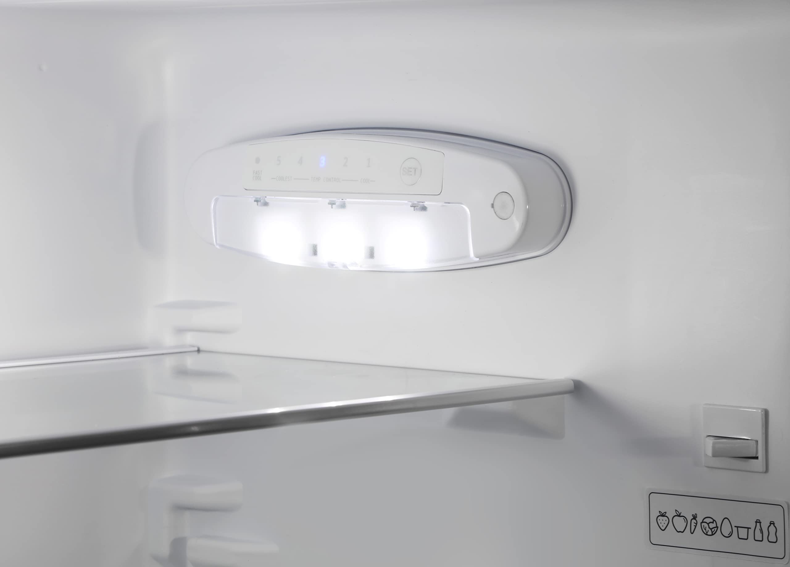 INFINITON FGC-117B - Frigorífico combi, 117 litros, Dark Inox, SmartFrost, Fast Cooling, Clase A++/E, Altura 120cm