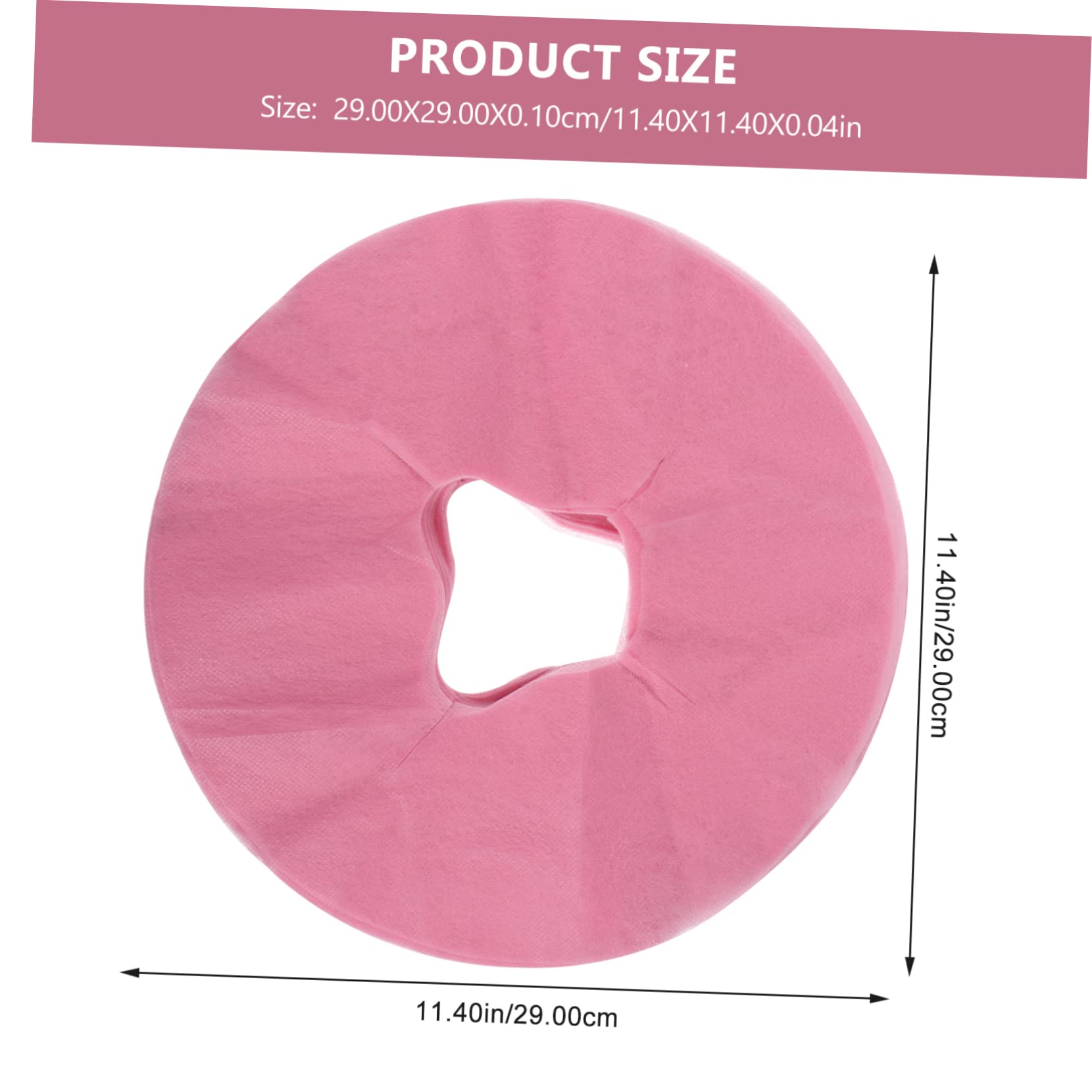 LIFKOME Face Wrinkle Massage Sheets Set 50pcs Disposable Beauty Mat Face Hole Pillow Cover