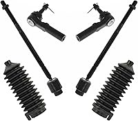 Vista 39 de TRQ Kit de dirección interior y exterior para lado del conductor y del pasajero delantero, con cremallera de dirección y fuelle de piñón compatible