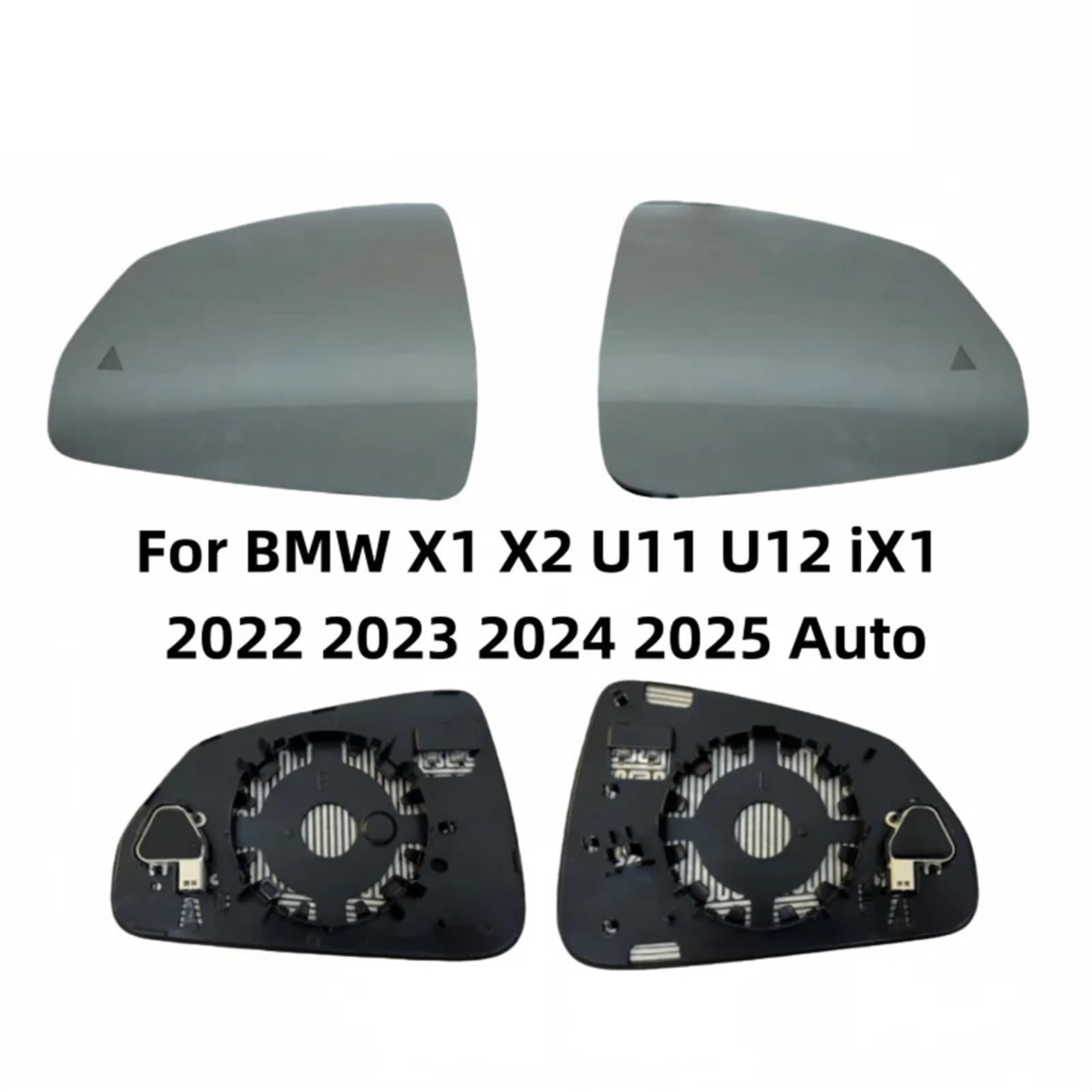 Lusterka martwego punktu w samochodzie Pasuje do BMW X1 X2 U11 U12 iX1 2022 2023 2024 2025 automatycznie podgrzewane ostrzeżenie o martwym punkcie tylne szkło lustrzane(Right)