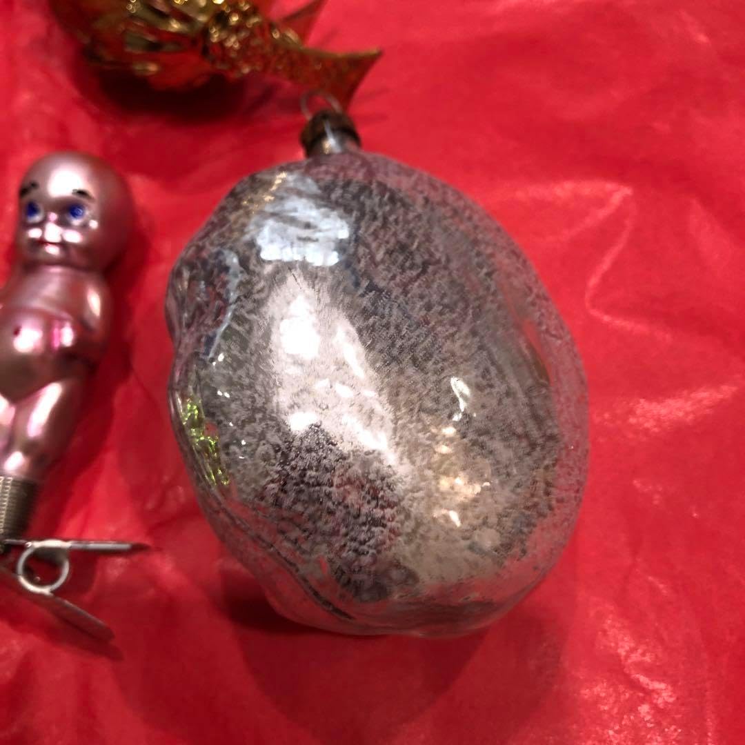 ドイツ製 ガラスオーナメント クリスマスオーナメント 6点 アスティエ