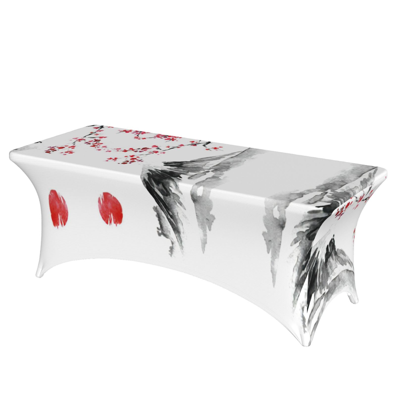 Nappe extensible soleil rouge 1,8m pour table de buffet