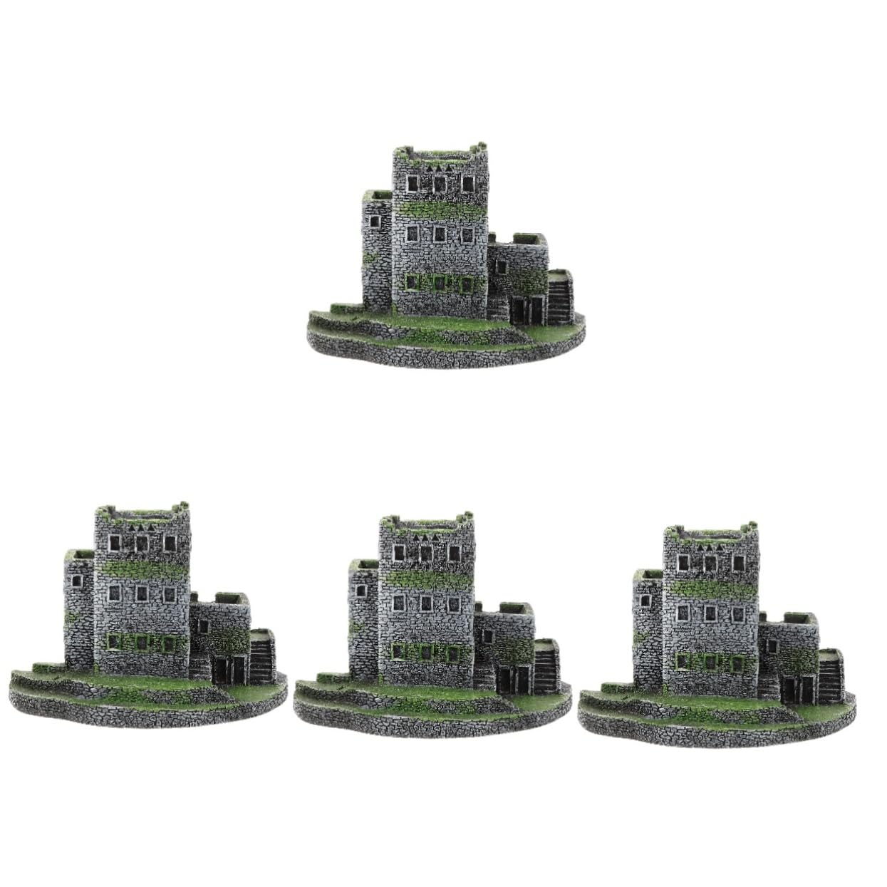 BESPORTBLE 4 Pièces aménagement paysager d'aquarium décoration de nage de Poisson scène décoration Aquarium décoration pour Aquarium Ornement d'aquarium décoration d'aquarium en résine