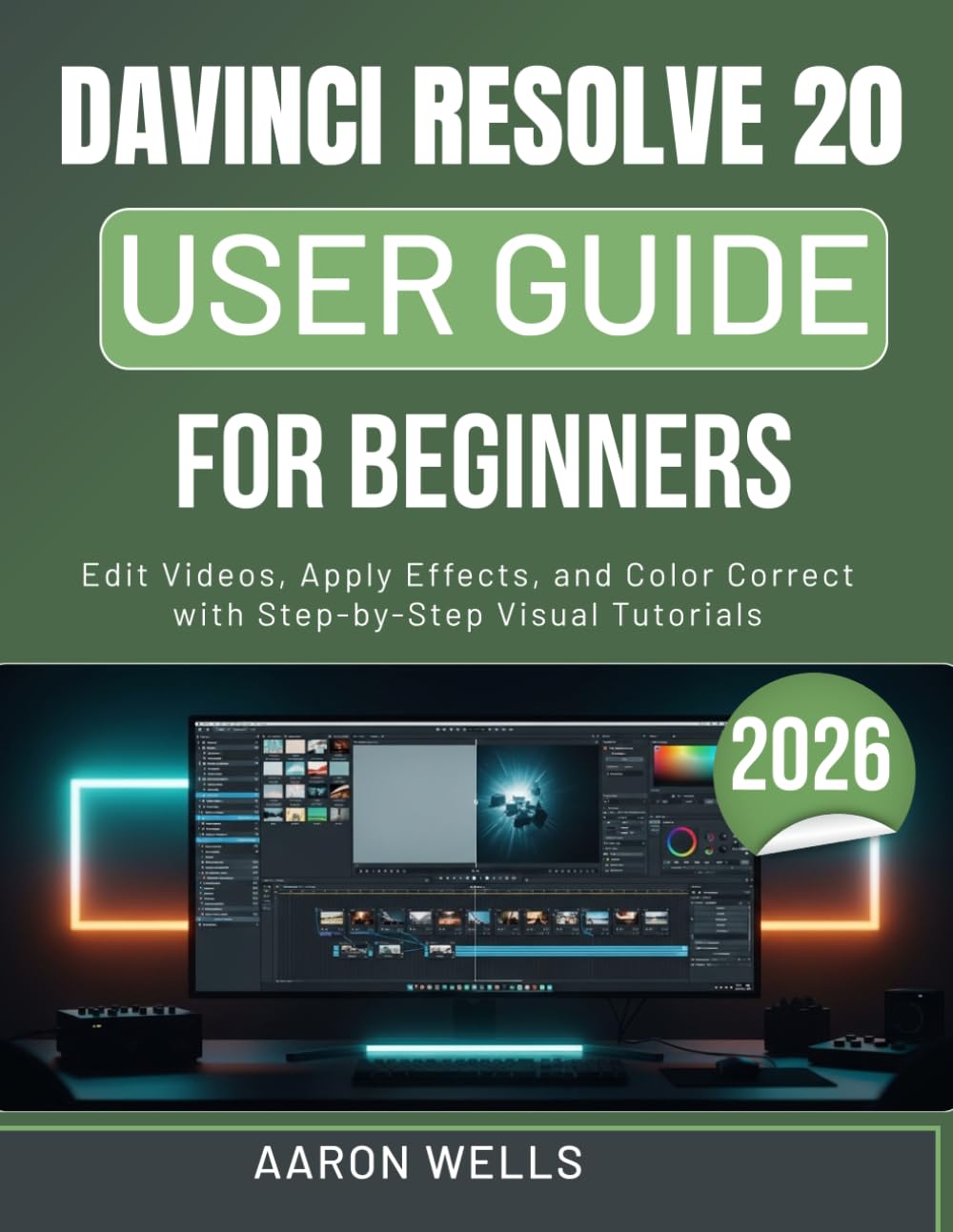 DAVINCI RESOLVE 20 USER GUIDE FOR BEGINNERS 2026: Edit Videos, Apply Effects, and Color Correct with Step-by-Step Visual Tutorials