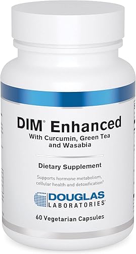 Douglas Laboratories DIM Enhanced Suplemento de curcumina, té verde y wasabia para apoyar el metabolismo hormonal y la salud celular* 60 cápsulas