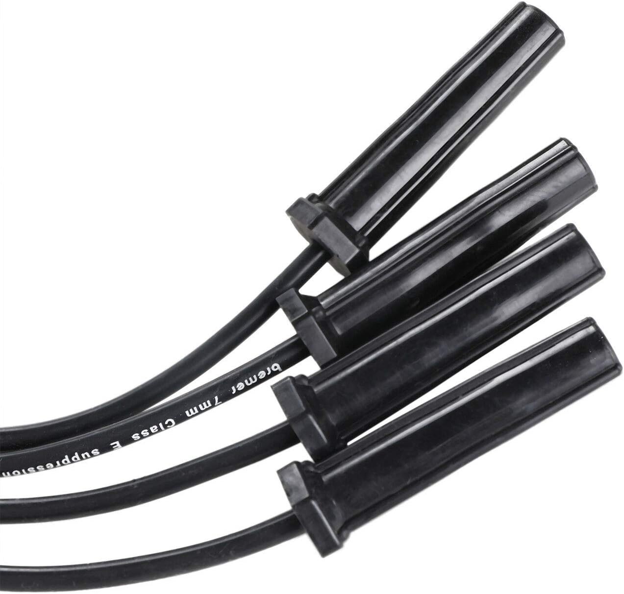 Ignition Spark Plug Wires 7mm 4PC Set for 98-03 Chevy S10 for 93-97 Cavalier for 94-95 98-03 GMC Sonoma for 93-96 Buick Century for 98-00 Isuzu Hombre L4 2.2L