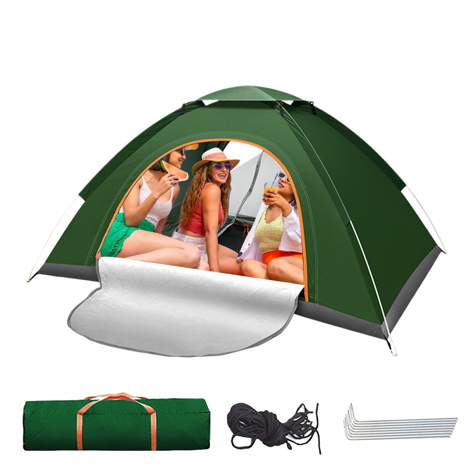 Namiot turystyczny kempingowy Szybkorozkładany Przenośny Wodoodporny | Namiot Rodzinny Łatwy W Montażu Do Kempingu Na Górskie Wyprawy, Jezioro, Na Plażę, Letni Backpacking, Piesze Wędr