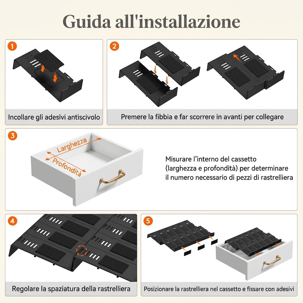 Lifewit Portaspezie con 24 barattoli per spezie e 250 etichette per spezie
