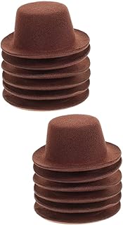 12pcs Cowgirl Western Craft Photo Little Wine Decor Adorable Pet Decoration Prop Dog Favors Hats Miniature Mini Tiny DIY Party Birthday Play Felt Coffee: Pretend Costume for Pets