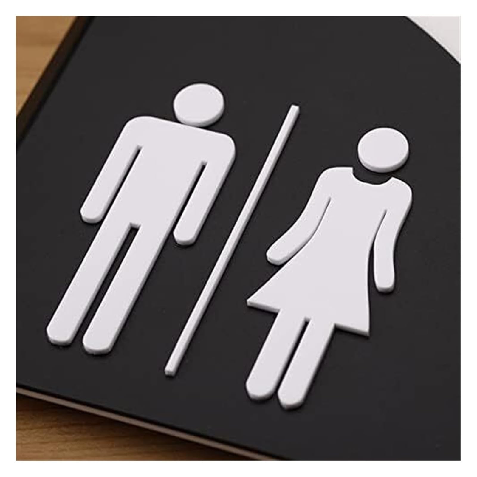 Señal de aseo, Restroom Identification Acrylic Men Women Unisex(Female)