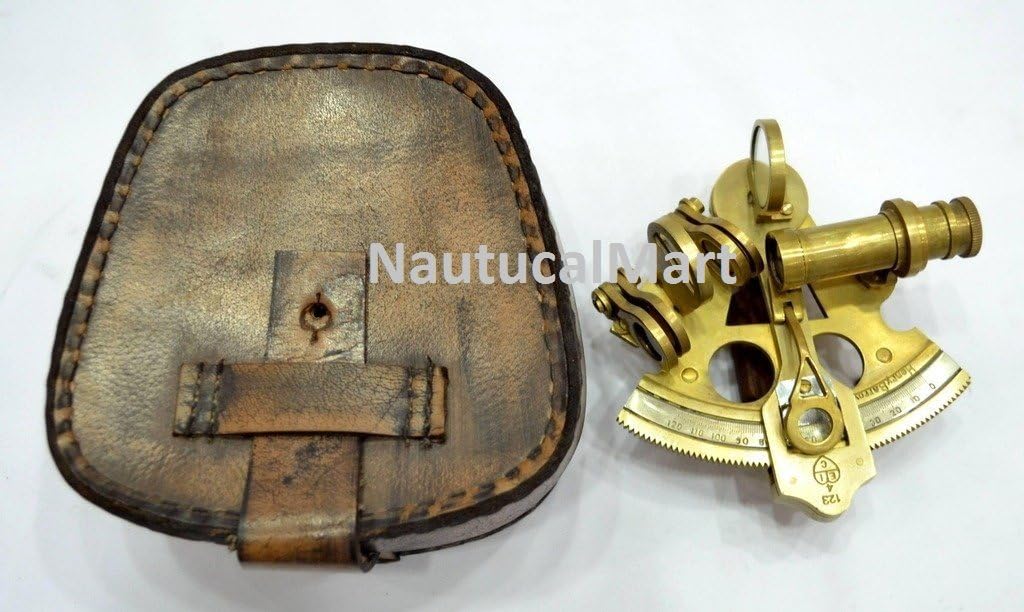 Brass Nautical Antique Sextant Replica Celestial Marine Navigation for Sale - with Gift Case