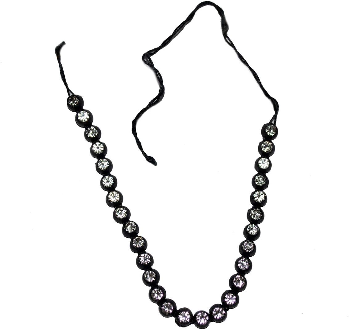 Silk Nazar Manka for Evil Eye Protection for Babies and Thread (Black)