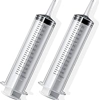 Vista 7 de 2 jeringas de 150 ml grandes, jeringas industriales de jardín de plástico para laboratorios científicos, medición, riego, relleno, filtración, usos