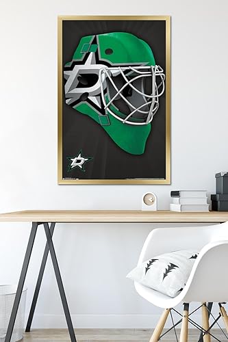 Miniatura 109 de Trends International NHL Dallas Stars - Póster de pared con máscara 16, 22.375 x 34 pulgadas, versión enmarcada en negro Versión con marco negro