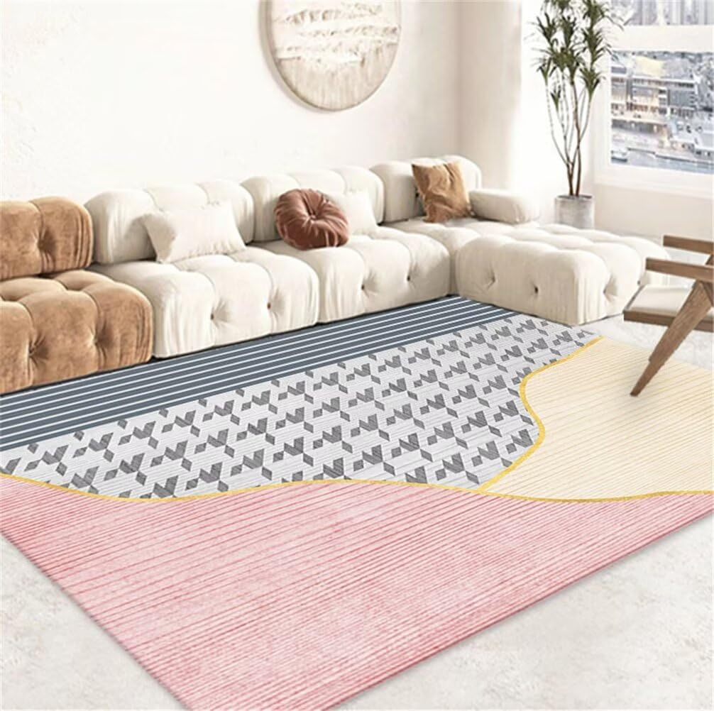 Tapis couloir tapis manga doux gris bleu pour sol de bureau