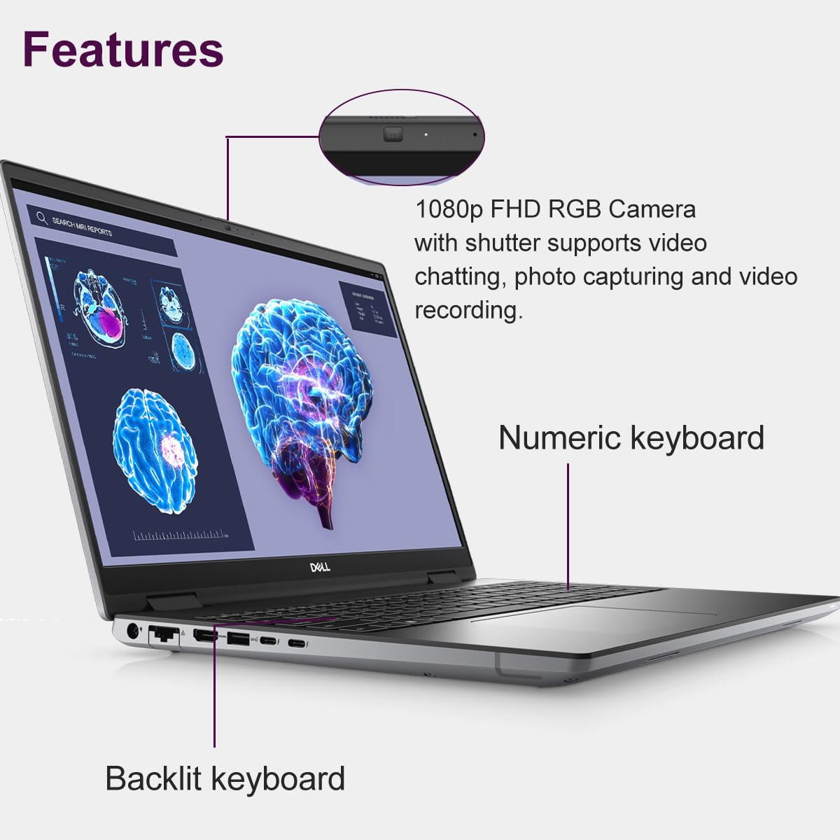 Dell Precision 7000 7670 Mobile Workstation (RTX A3000 12GB GPU
