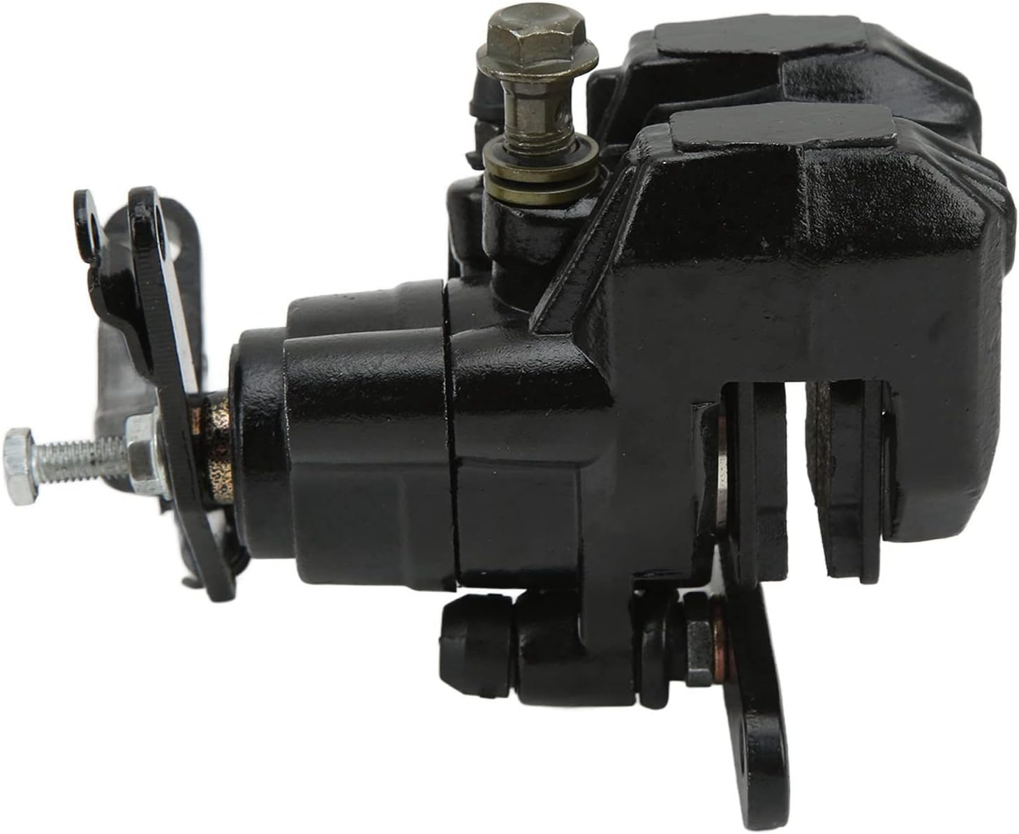 Motorcycle Engine Part, Wear Resistance Solid Universal Rear Brake Caliper with Braking Pad Rustproof for 110cc 125cc 150cc 200cc 250cc ATVs Quad Bikes