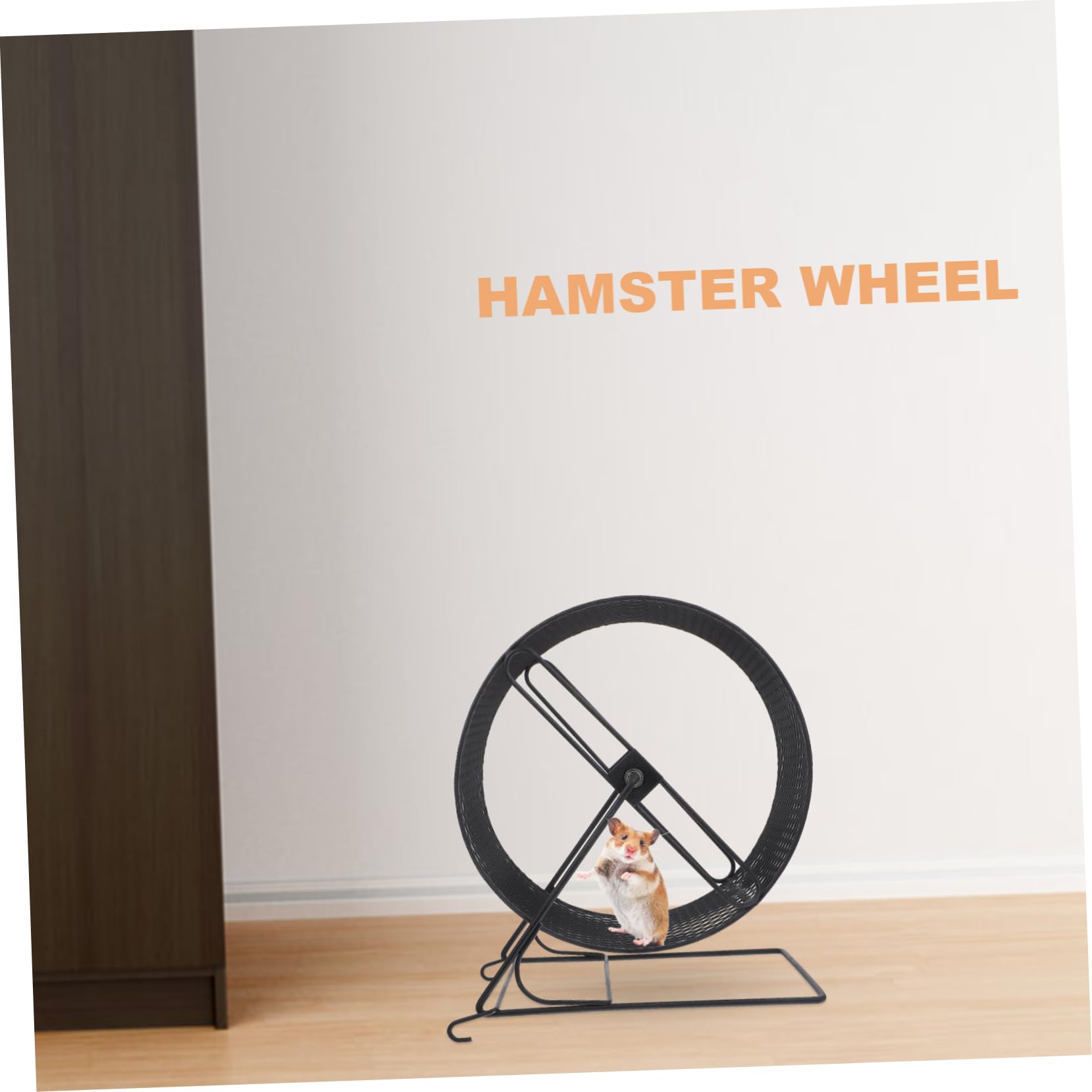 FOMIYES Eisernes Hamsterlaufrad Geräuschlos Leise Kleintier Laufrad für Igel Eichhörnchen und Hamster Haustierspielzeug