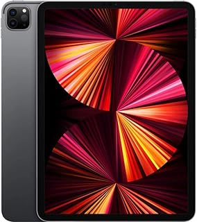 Apple 2021 iPad Pro 3rd Gen (11 inch, Wi-Fi + Cellular, 128GB) Space Gray (Renewed)