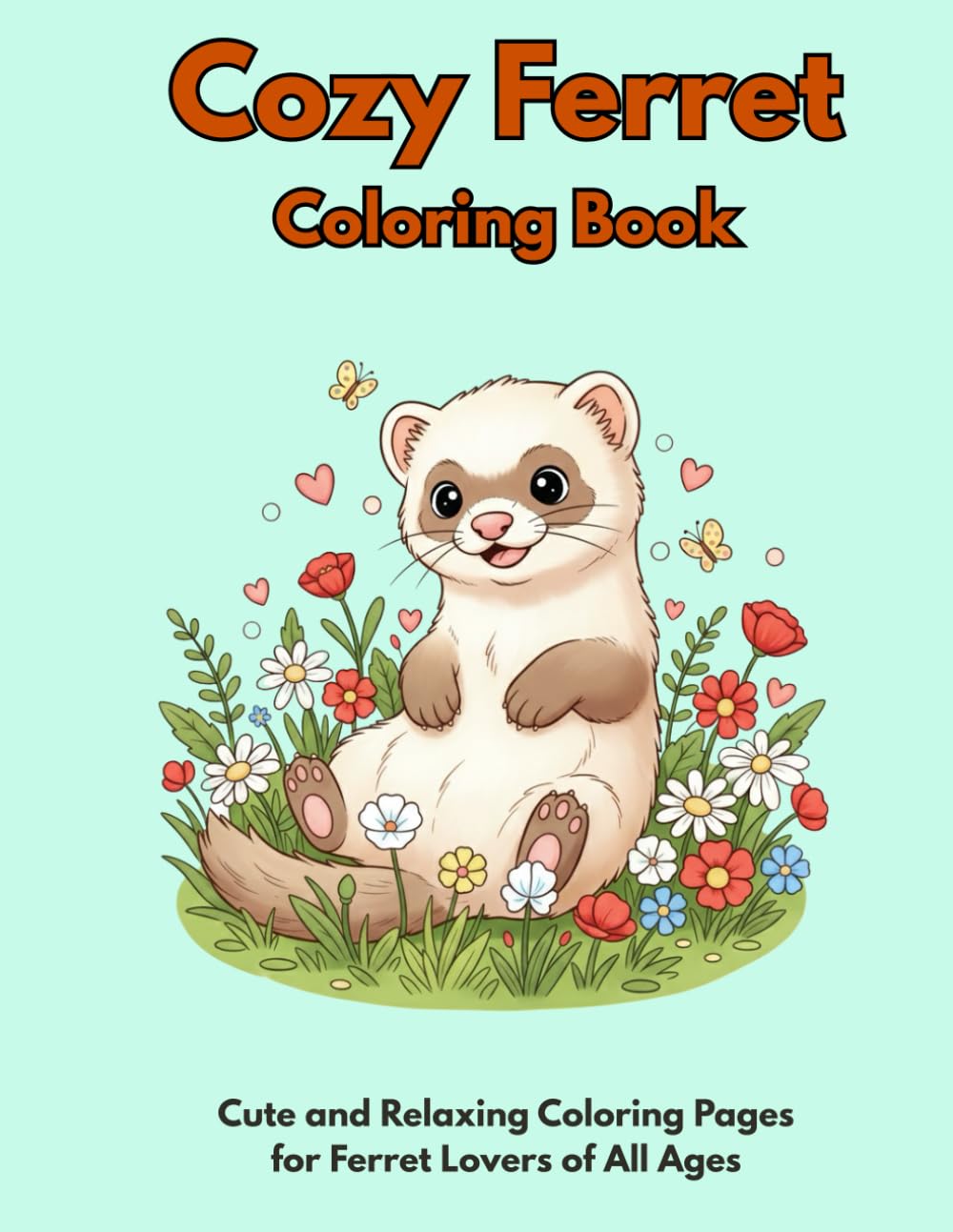 Cozy Ferret Coloring Book: Cute and Relaxing Coloring Pages for Ferret Lovers of All Ages