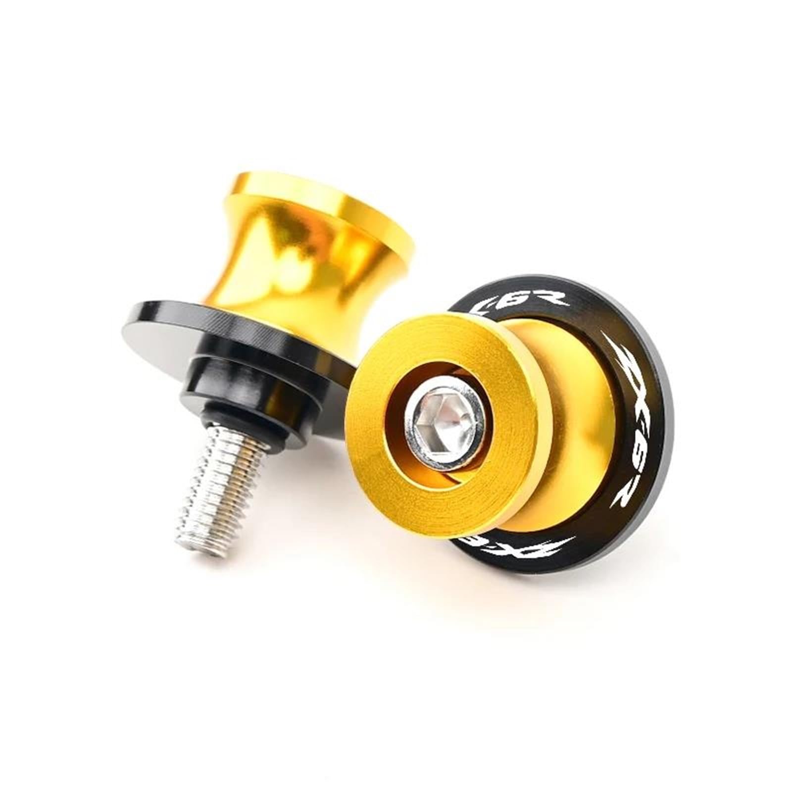 Bobines bras oscillant Kawasaki ZX6R vis support alu CNC robuste