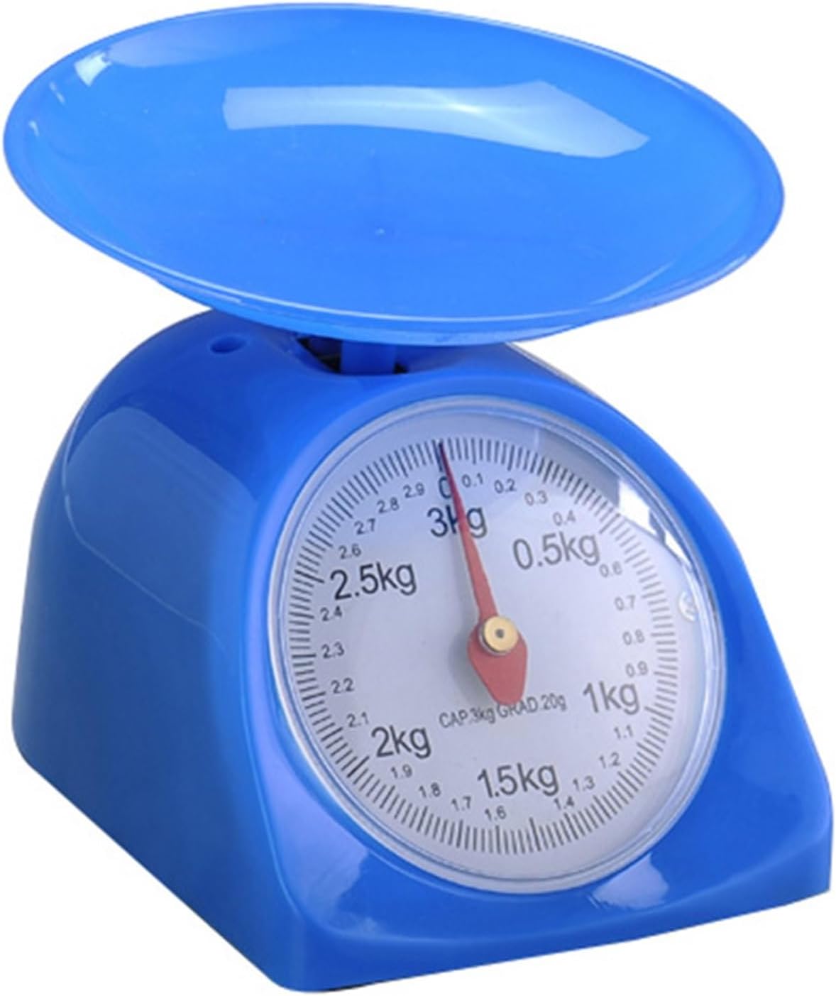 Simple and Creative 5KG Retro Round Kitchen Scale Kitchen Utensils Precision Food Scale(Blue)