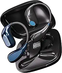 Fones de ouvido tradutores em tempo real - Fone de ouvido de tradução de IA bidirecional em 150 idiomas com suporte gratuito para aplicativo, cancelamento de ruído ENC e tempo de reprodução 10H para