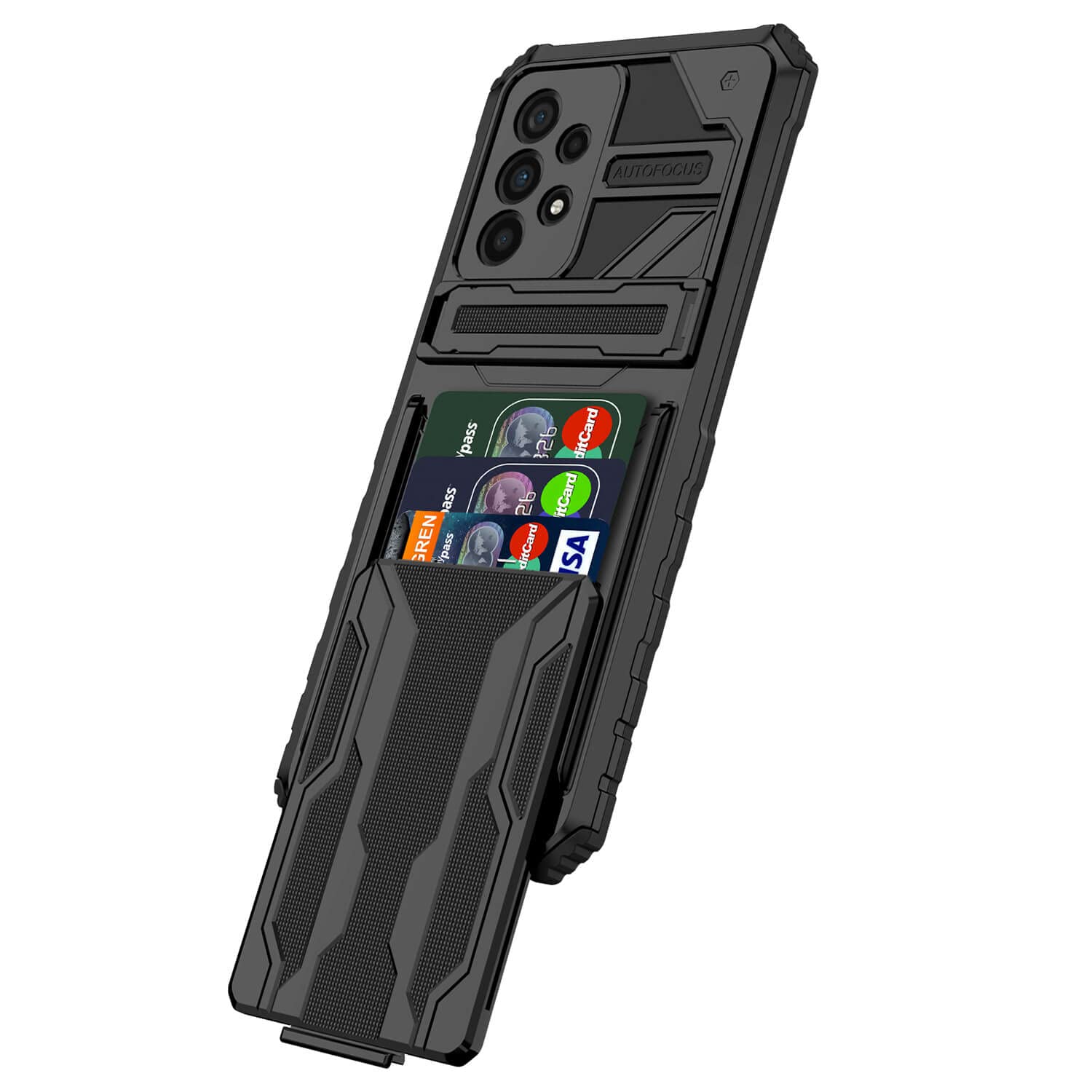 Niuuro for Samsung Galaxy A73 5G Wallet Case with Credit Card Holder Stand Kickstand Slim Rugged Shockproof Heavy Duty Defender Armor 【Military Grade】