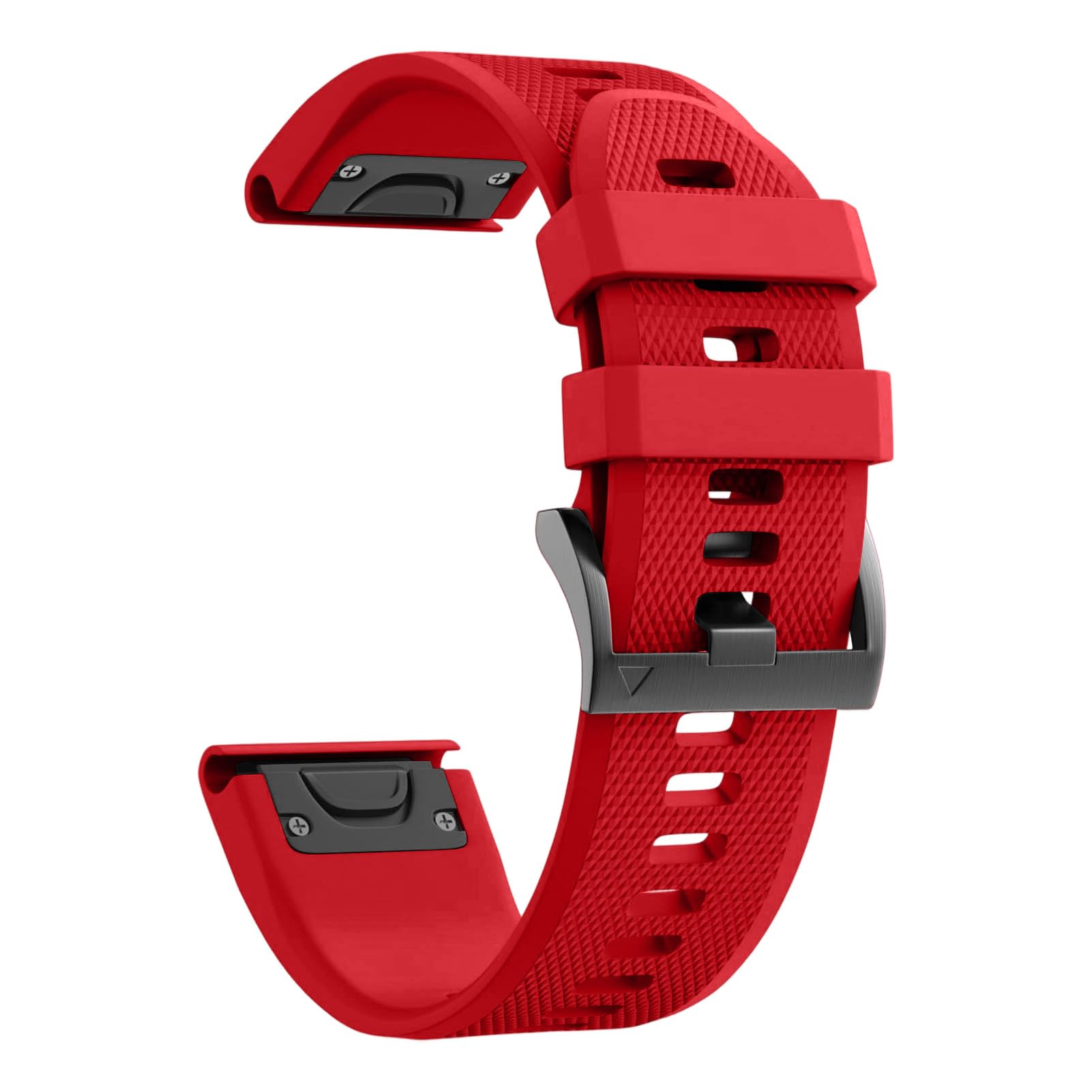 Straps for Garmin Fenix 5/Fenix 6/Fenix 7/8/Fenix E,22mm 26mm Quickfit Silicone Strap Compatible with Garmin Forerunner 935/945/965 (Red, 26mm)