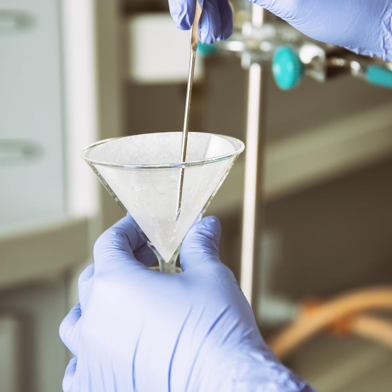 Carta Filtro Qualitativa 18cm a Flusso Medio, 100 Pezzi | Dischi , per Chimica e Prove di Laboratorio, Ritenzione Particelle e Separazione dei Precipitati