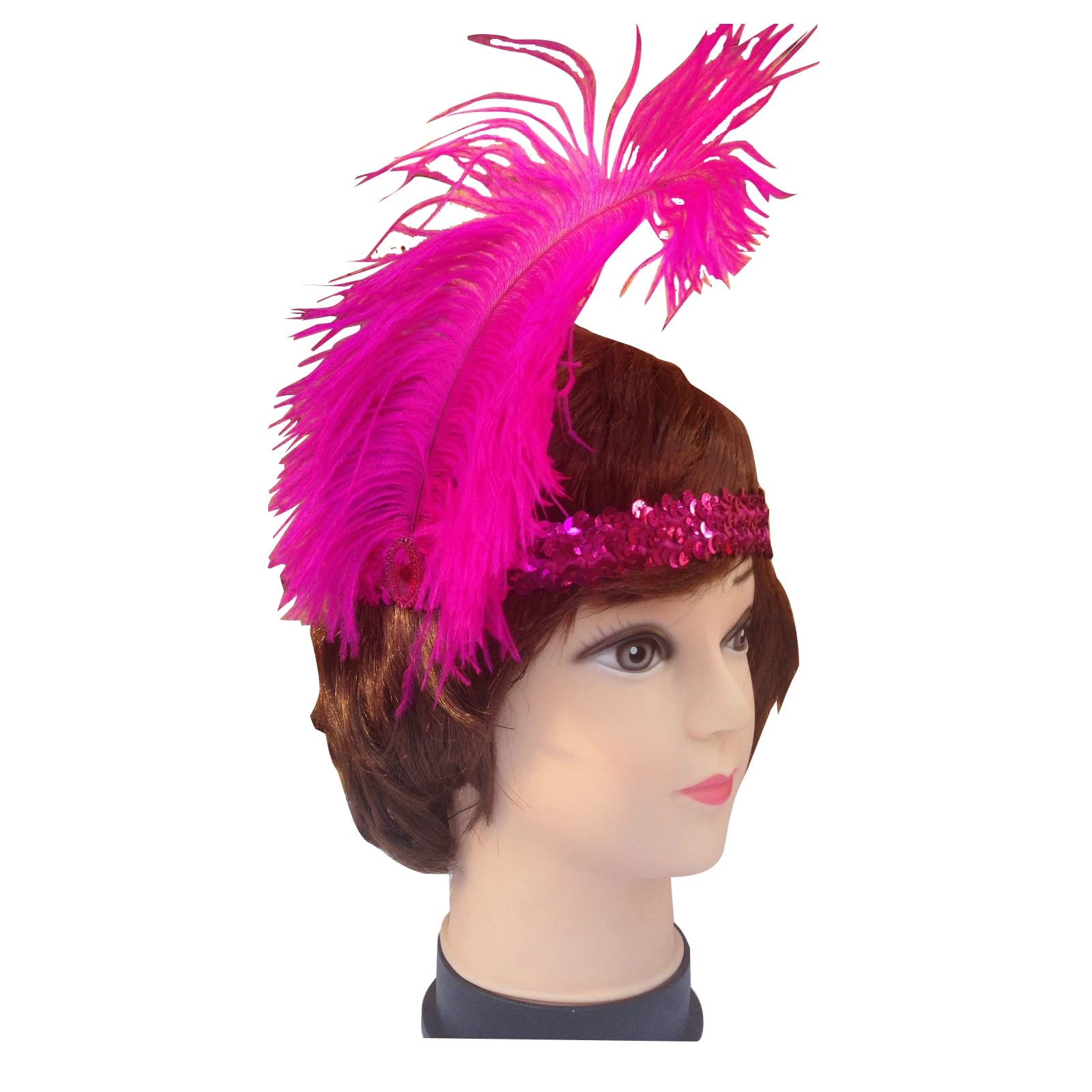 Pop The Party Feather Headpiece Charleston Flapper Headband Sequins Rhinestone Elastic Fascinator Fancy Dress Costume Props Pack Of 2 (B0C149YQYG) Amazon Price History, Amazon Price Tracker