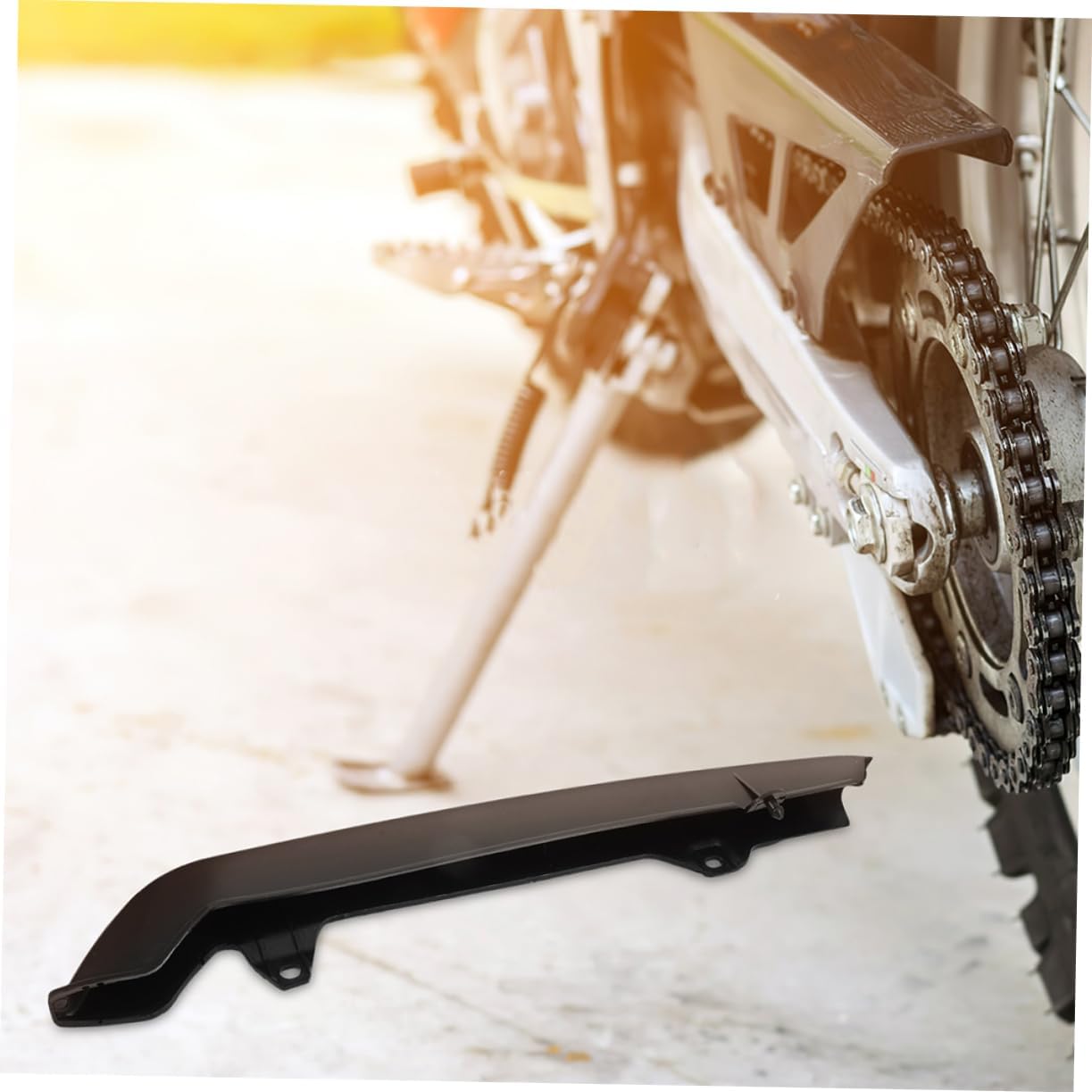 2pcs Motorcycle Chain Protector Kit Durable Water Resistant Chain Guard Cover for Motorcycles Material for Enhanced Protection and Longevity Versatile Replacement Parts