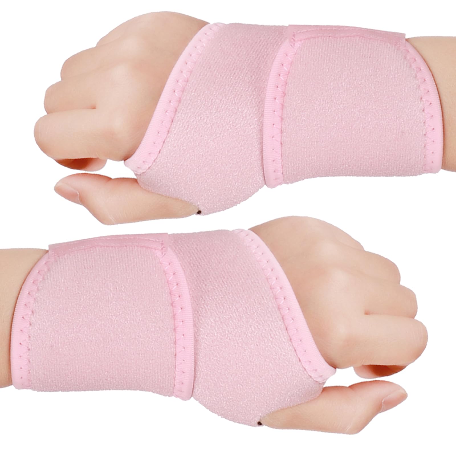 yeloumiss Wrist Support 1 Pair Compression Wrist Brace Elastic Adjustable Carpal Tunnel Support for Sports Protecting Fitness
