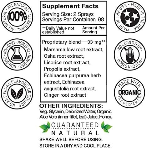 Vocal Eze Throat Spray | Relieve Sore, Hoarse, Fatigue, Dryness of Throat | Herbal Immune Support, All Natural Ingredients (2)