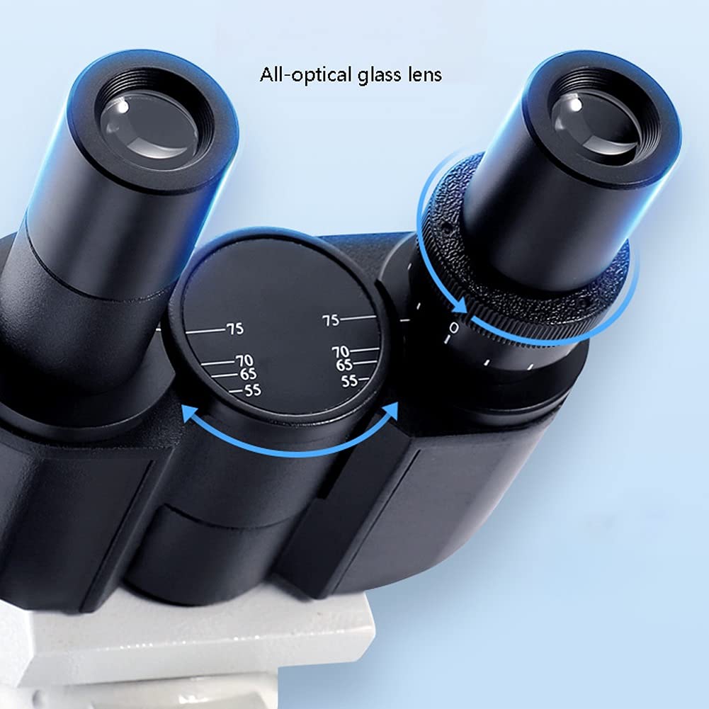 Kit microscopio Composto con Lente d'Ingrandimento Illuminazione a LED per Laboratorio didattico per hobbisti di Laboratorio