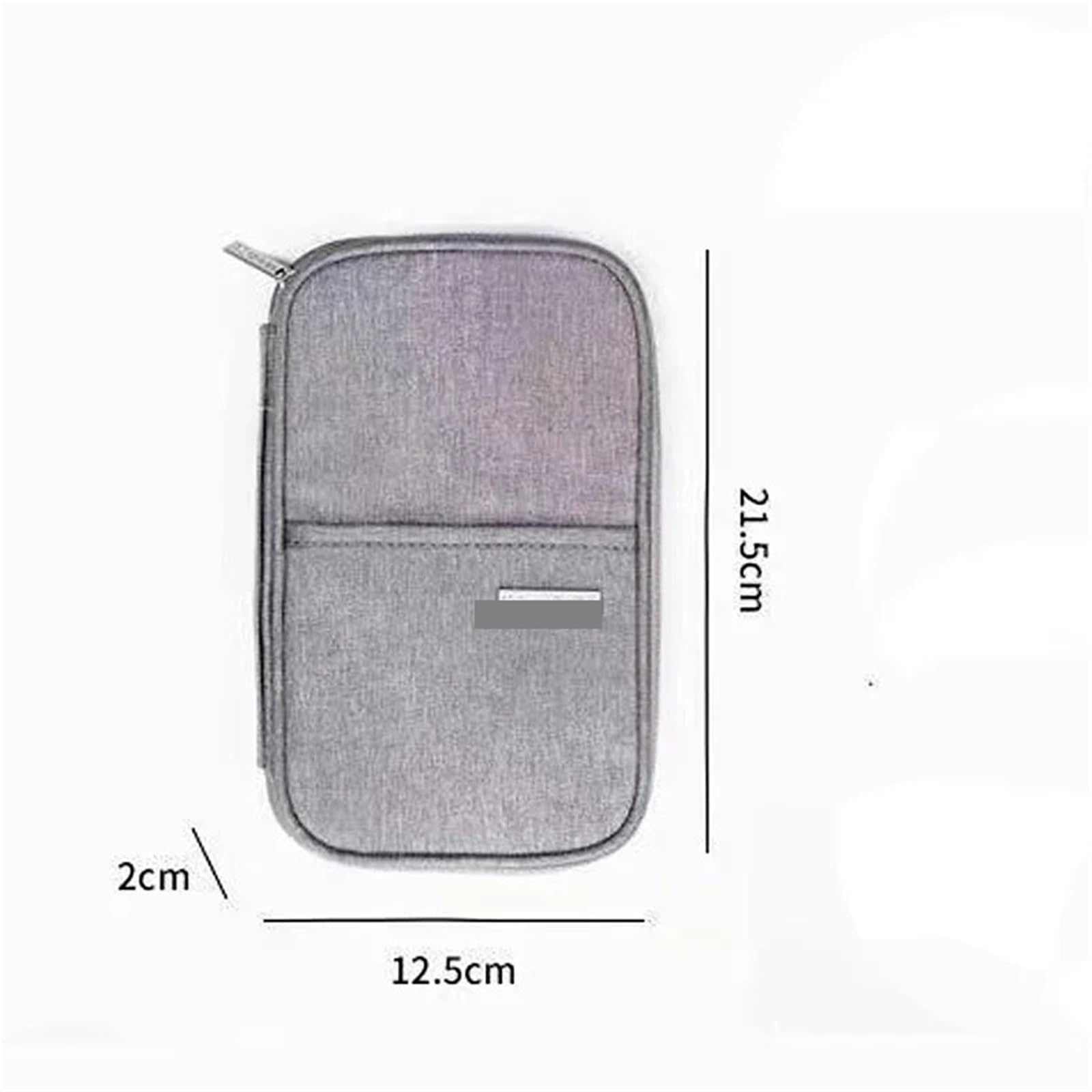 Reisebrieftasche for Familien, Reisepasshülle, Unisex, Reisezubehör, wasserdicht, Dokumenten-Organizer, Tasche, Ausweis, Kreditkarteninhaber Für Ausweise(Blue)