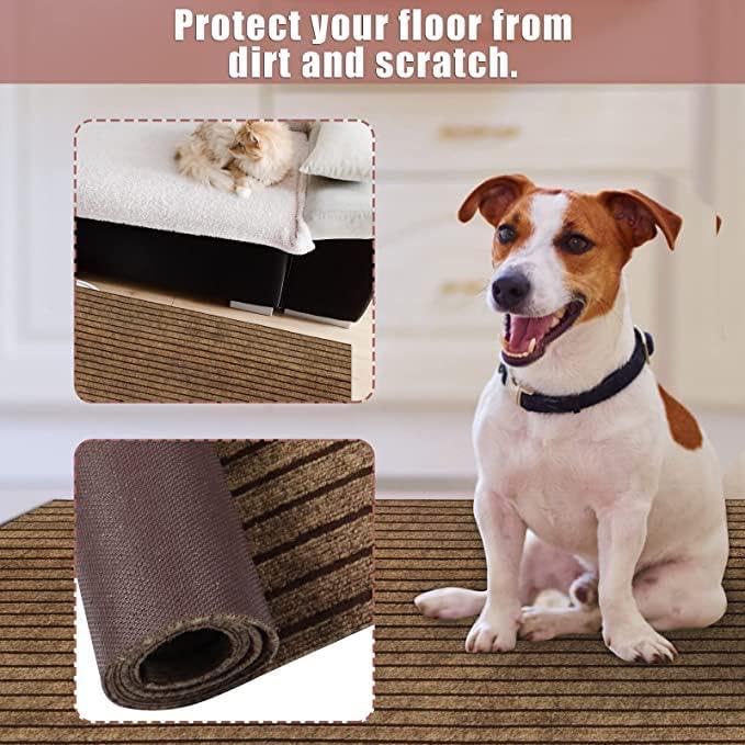 Image of Anti Slip Door Mat, Floor Mat for Living Room with Anti Slip Backing, Anti Skid Door Mats for Home, Kitchen, Entrance, Hospital, Bathroom Mat [Size 2x6 feet, Color Brown]